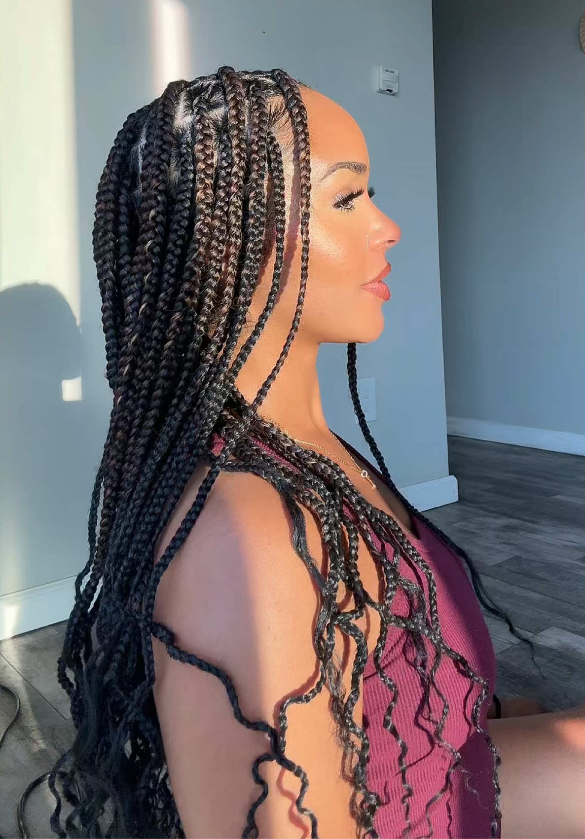 box braids are alwayssss tea 🤏🏽⏰