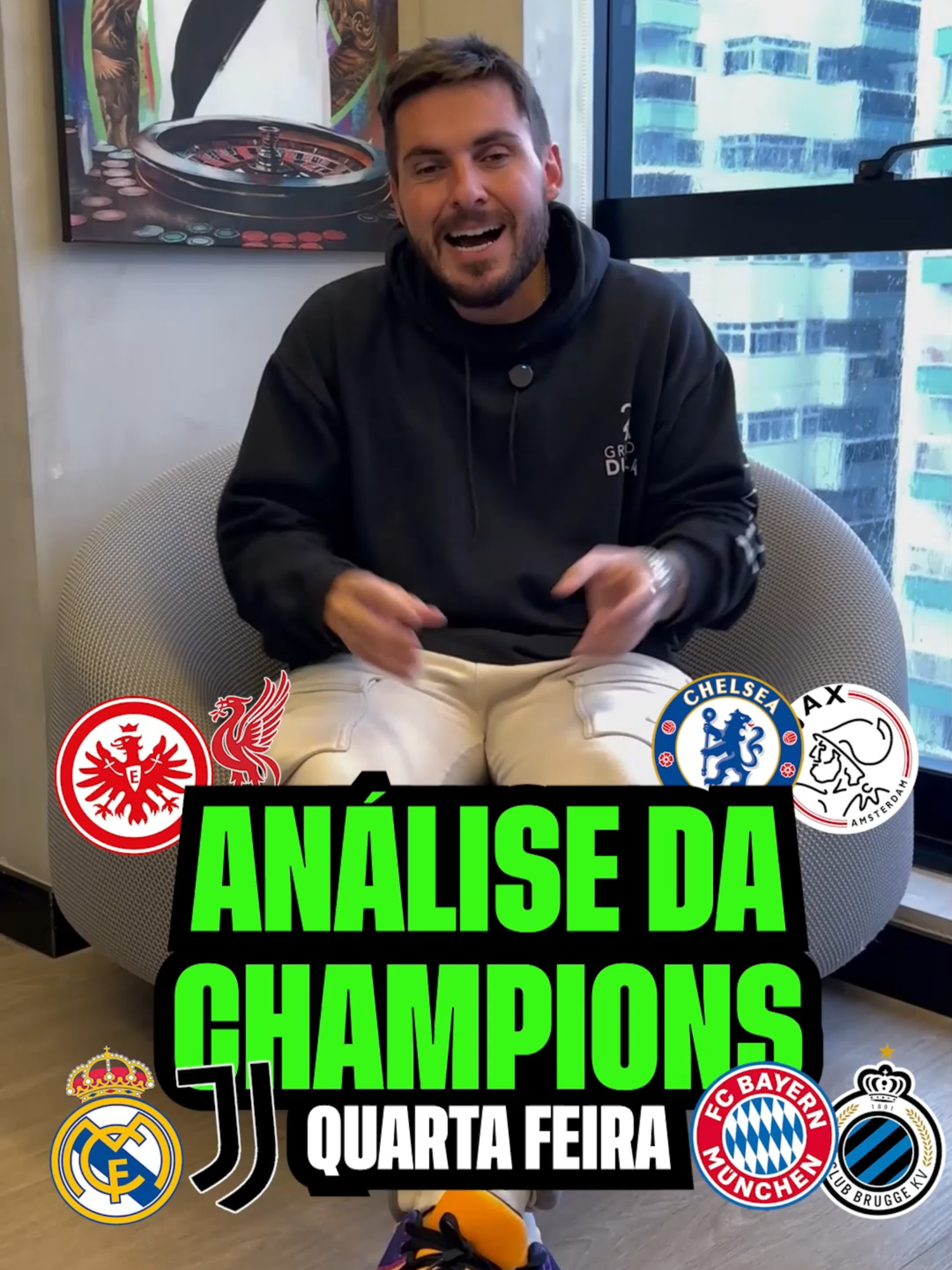 Análise dos jogos da Champions League de quarta-feira 22/10 #tiktokesportes #championsleague #ucl #bayernmunich #realmadrid