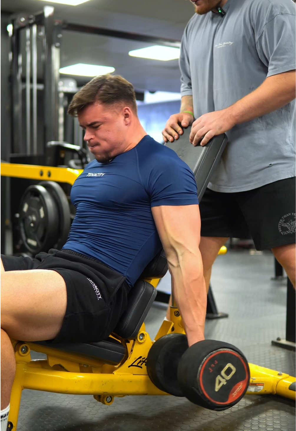 Bro was impressed with my strict form… #fyp #Fitness #GymTok #davidspt #gymhumour 