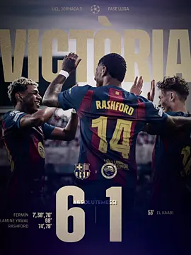 Barcelona 6 - 1 Olympiacos☠️ (WE’RE BACK!)😮‍💨💙❤️ |  #barcelonavsolympiacos #ChampionsLeague #edit #ferminlopez #lamineyamal