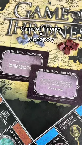 Who’s taking the Iron Throne in your friend group? ⚔️👑 #GameOfThrones #GOT #HouseOfDragons #Monopoly #BoardGames 