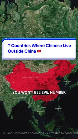 These countries are basically ‘Little China’ 🤯 #1 has 10 MILLION+ #geography #DidYouKnow #demographics #worldfacts