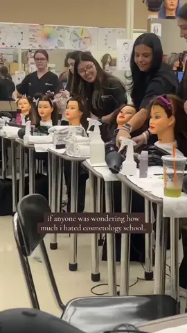 it was worth it because i LOVE what i do now but i would never wish to go back.. #hairtok #fyp #foryoupage #cosmetologyschool #traumatok 