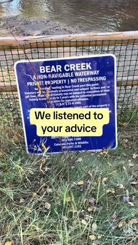 We did a thing. Thanks to all the suggestions bestie! #creeklady #signs