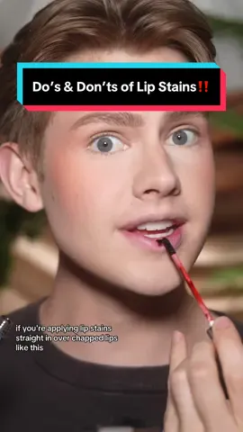 Do’s & Don’ts of Lipstains‼️Save this for later!🥰 What would you like to learn about next?  Favorite Stains: @Milani Cosmetics hydrating liquid lip stains - @Huda Beauty & @Stila Cosmetics Lip Stain Markers - @SACHEU Beauty US peel of lip stay-n  #lipstain #lipstick #lipgloss #makeuphacks 