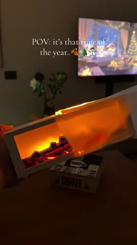My cozy bonfire🥰❄️🪵 #bonfire #diffuser #homedecor #fireplace #gift 