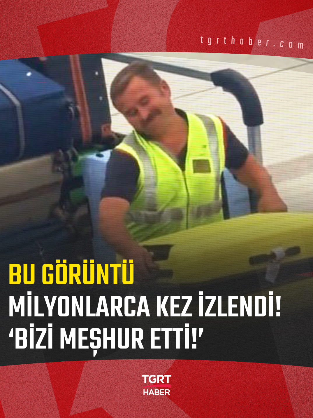 📌Antalya Havalimanı’nda bagaj yüklemesi sırasında sempatik tavırlarıyla dikkat çeken apron işçisi Mustafa Arslan’ın görüntüleri, bir turistin sosyal medyada paylaşmasıyla kısa sürede milyonlarca kişiye ulaştı. 📌İHA’ya konuşan Arslan, 
