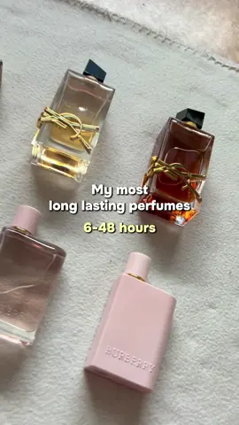 The best most complimented and long lasting perfumes for women from my perfume collection ❤️ - Prada Paradoxe @pradabeauty  - Versace crystal noir @VERSACE  - Carolina Herrera good girl @Carolina Herrera  - Viktor&Rolf Flowerbomb @Viktor&Rolf Fragrances  - Mugler Alien @Mugler  - Givenchy L’interdit rouge ultime @Givenchy Beauty  - Jean Paul Gaultier La belle @JeanPaulGaultier  #perfumecollection #longlastingperfume #perfumerecommendation #perfumetiktok #perfumetok