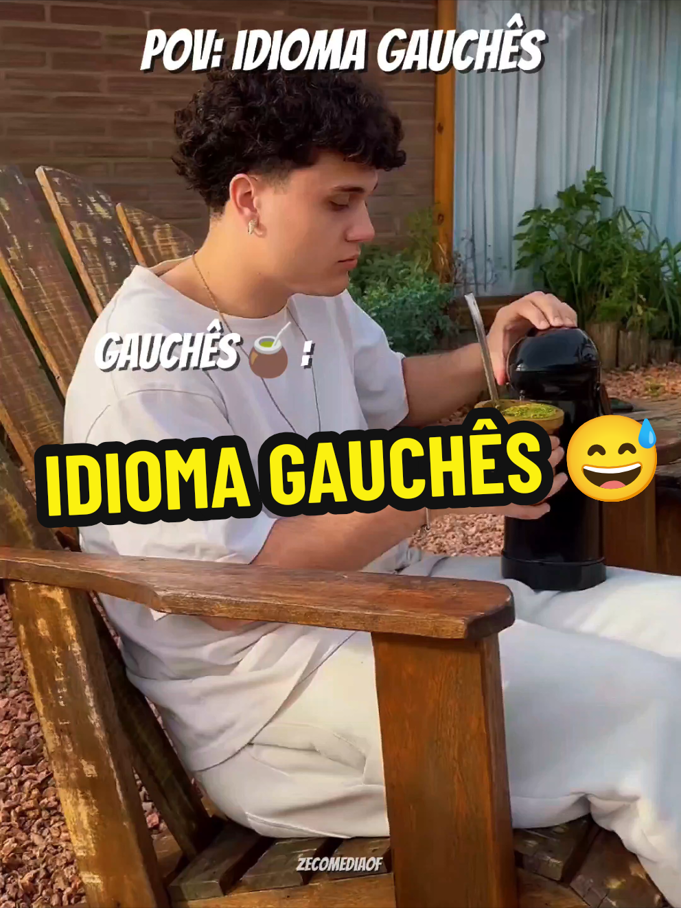 IDIOMA GAUCHÊS 😅 #perguntas #pov #meme #memesbr #gaucho 