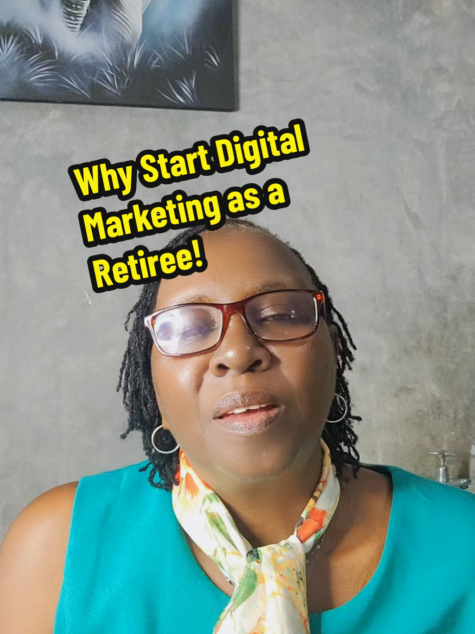 Why start digital# marketing as a retiree? The world has gone digital, it levels the playing field, and you gain financial freedom  #digitalmarketing #financialfreedom #onlinebusiness #supplementyourpension 
