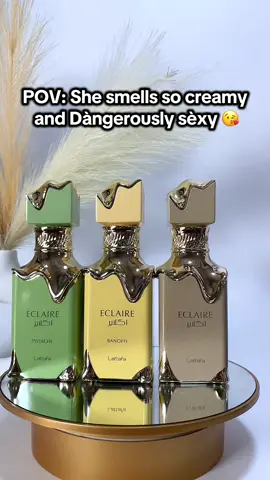 Lattafa Eclaire flankers Eclaire  Eclair Banoffi  Eclaire Pistache  🏷️40,000 each #arabperfume #perfumeforwomen #perfumerecommendation #lattafaperfume #fragrancetiktok 