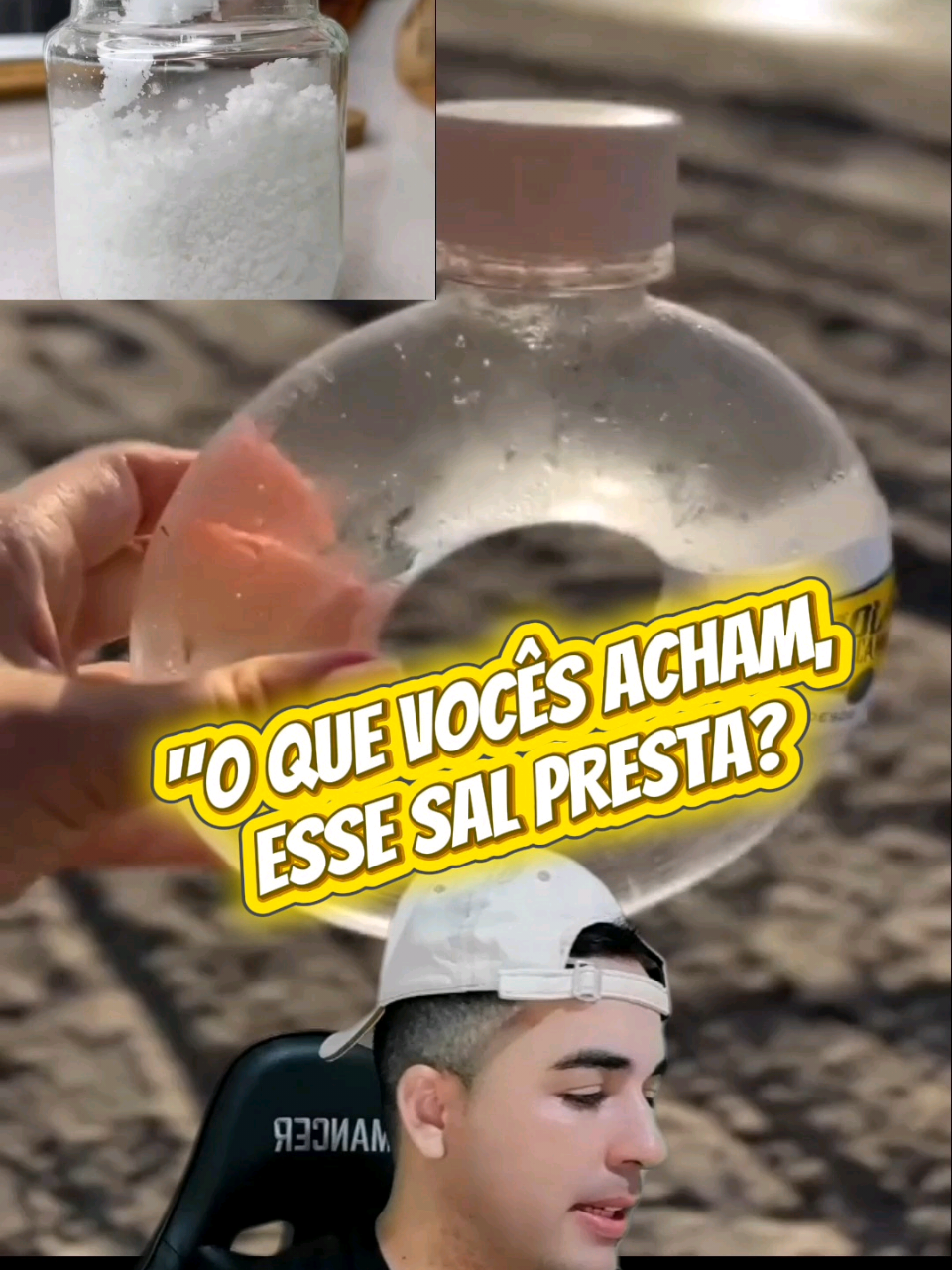 O que vocês acham, esse sal presta pra o consumo humano? #culinária #recetas #sal 