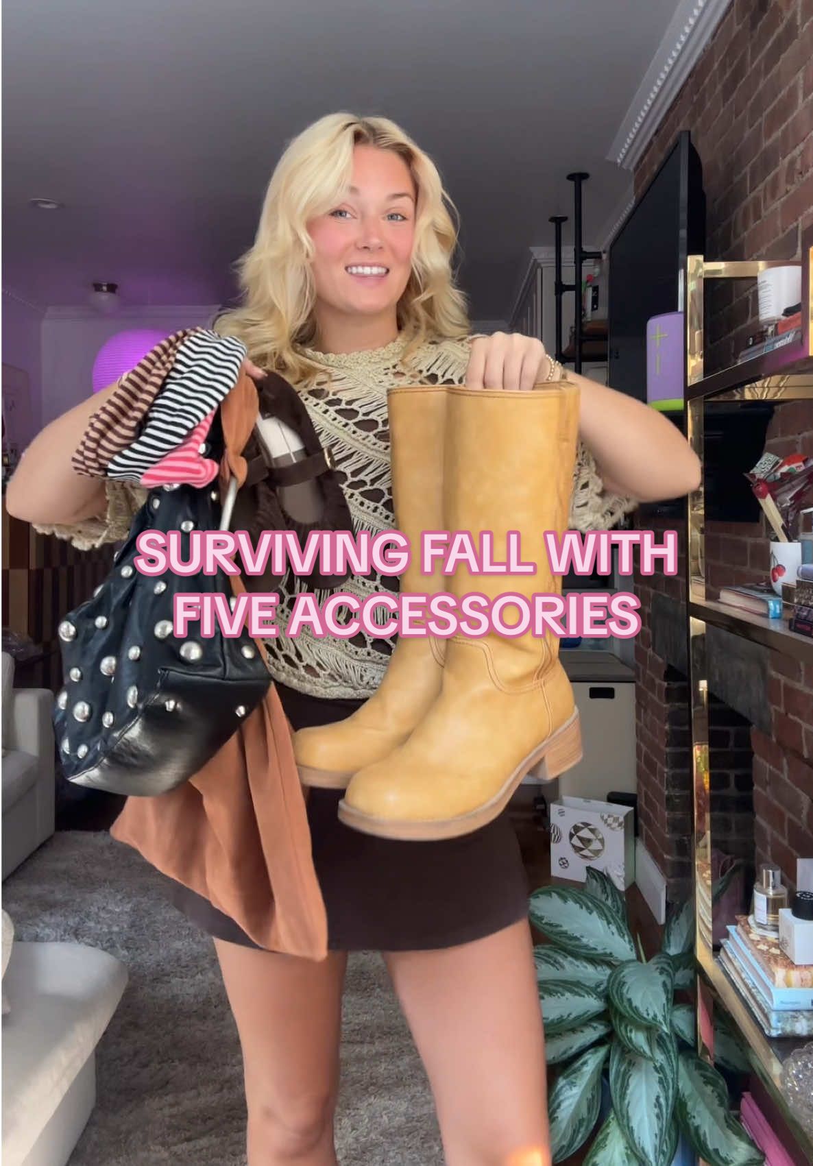 quesos fall accessory capsule wardrobe 🍂🍁 all on my shopmy @Urban Outfitters headbands @Free People hobo bag thrifted studded bag @Dolce Vita Footwear flats @Circus NY flats @Walmart boots