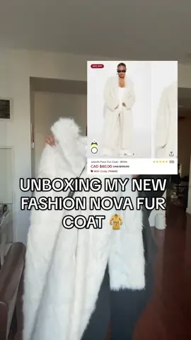 Cute, classy and affordable 🤍🤍 @Fashion Nova  This is about to be my fav coat for the fall on date nights and outside plans!! 🥰  #furcoat #fashionnovafinds #fashionnovafurjacket #affordablefashion #affordablefinds 