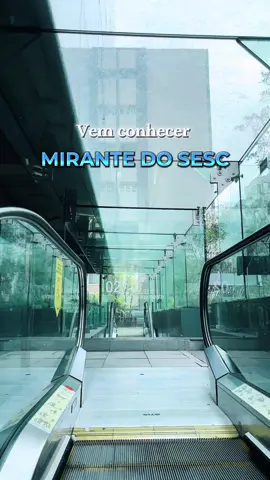 Vem conhecer um pouquinho do Mirante do Sesc 💖 Os agendamentos são feito pelo aplicativo e o tempo para ficar no local é de 30min.  Vale muito a pena conhecer a cafeteria deles, os preços são ótimos e a comidinhas perfeitas 🥰 #sesc #mirante #sp #role #rolesp 