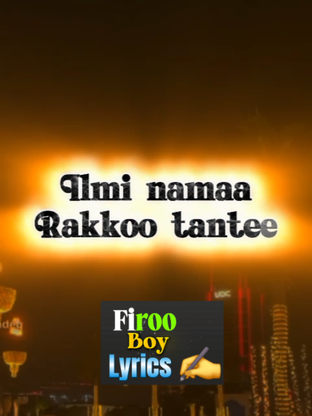 Ilmi namaa rakkoo tantee... #fyp #islamic_video #creatorsearchinsights #viraltiktok #foryoupage 