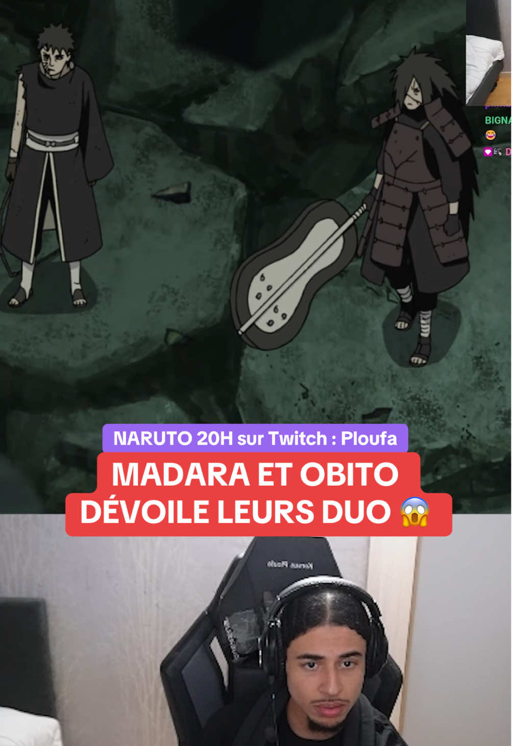 🔥Twitch : Ploufa 🔥 ON CONTINUE CE SOIR 20H00 Là-bas, DONC VIENS !! #Naruto #Anime #react #FYP #ForYou