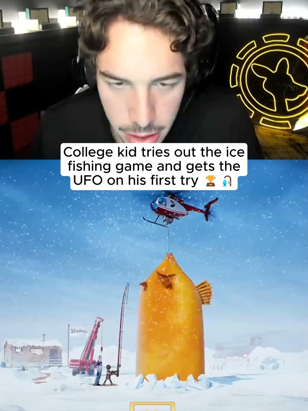 He got the UFO on his first try #kickstreaming