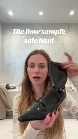 The Row sample sale haul. Don’t watch if ur my sister!!! #OOTD #luxuryhaul #therow #samplesale #samplesalenyc 