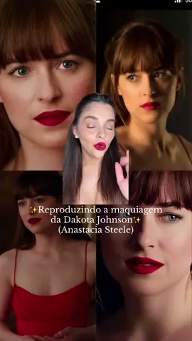 Makeup until Imake it ep. Dakota Johnson    #tutorialdemaquiagem #batomvermelho #dakotajohnson #makeuplook #maquiagem 