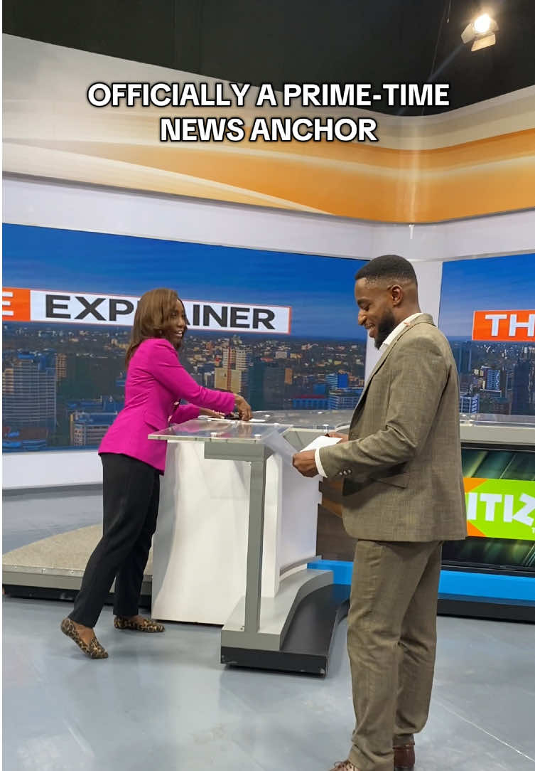 Tonight I became a prime time news anchor on Citizen TV, next to the LEGENDARY Yvonne Okwara !! @Citizen Digital #9pm #news 