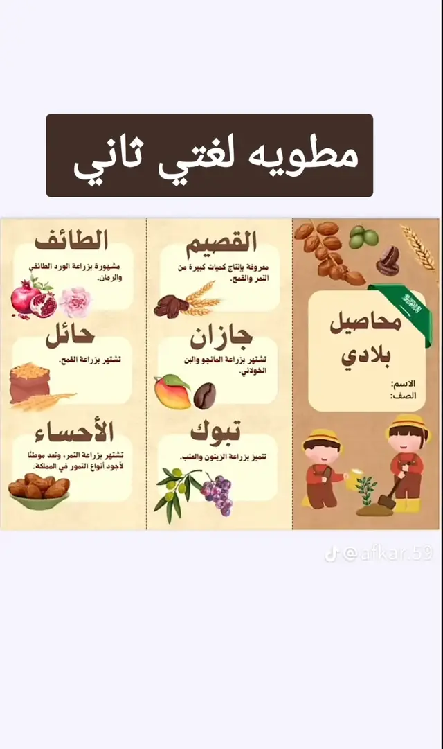 #مطوية لغتي ثاني #