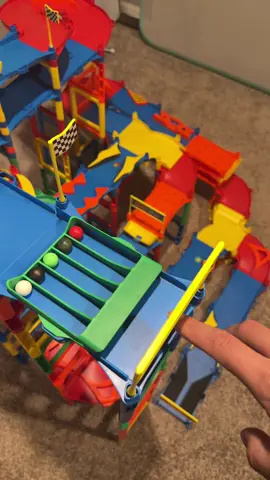 Grand Prix Default track. Working on stuff for Season 2. Coming soon! #marblerun #marblerace #fyp #foryou