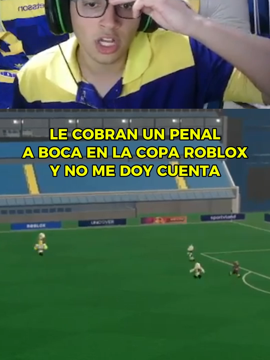 PENAL A BOCA EN LA COPA ROBLOX #bocajuniors #bocajuniorsoficial💛💙 #davooxeneize #lacobraaa #clips #futbolargentino