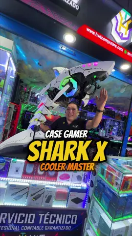 🔥 Este es el Case Cooler Master Shark X 🦈  Incluye: Fuente de poder de 850W Gold Cable Riser AIO Atmos 120 RGB  📦 Disponible en HWT COMPUTERS 📲 Contáctanos: 991 428 670 para más detalles 🛒 Pídelo hoy en la web o visítanos. #pcgaming #pcgamer #setupgamer #coolermaster #shark 