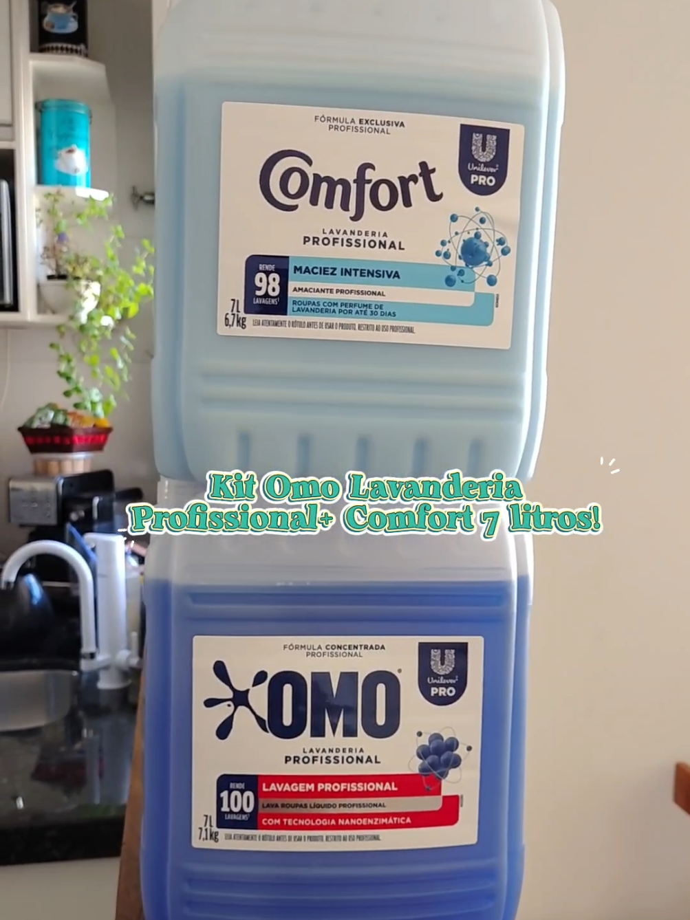 Esse kit Omo Lavanderia Profissional e Amaciante Comfort está com um preço inacreditável #lavanderiaprofissional #omolavanderia #sabaoliquido #amaciantecomfort @Casal HL 👩🏼‍❤️‍👨🏻 @Casal HL 👩🏼‍❤️‍👨🏻 