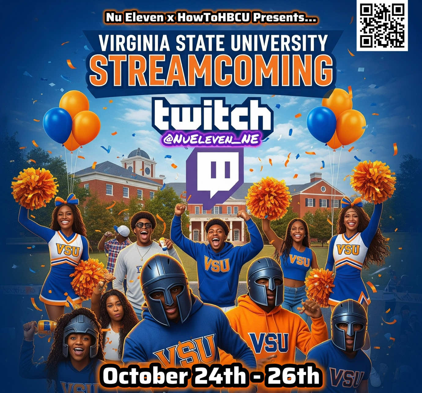 HOMECOMING COUNTDOWN  WE BEEN WATCHING ALL THE HOMECOMING HIGHLIGHTS  NOW ITS TIME FOR VSU 🧡💙 #HowToHBCU #Homecoming #vsu #hbcu #hbcupride 