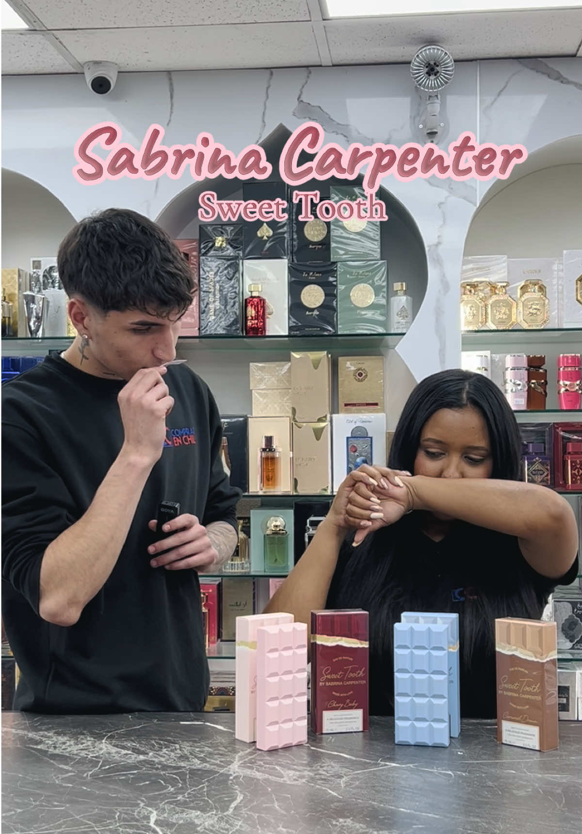 Colección Sweet Tooth🍫 de Sabrina Carpenter🌸 #fyp #perfume #comprarenchile #perfumeschile 