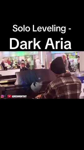 Playing Solo Leveling In Public / YOUTUBE: Adrien Montout #sololeveling #sungjinwoo #anime #fyp #publicpiano 