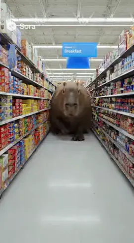 Just a normal day at Walmart 😭💀 #capybara #memesdaily #ai #walmart #viral 