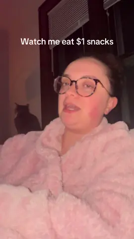 Dollar store snacks. In a robe. On my couch. That’s the dream.  #fyp #mukbang 