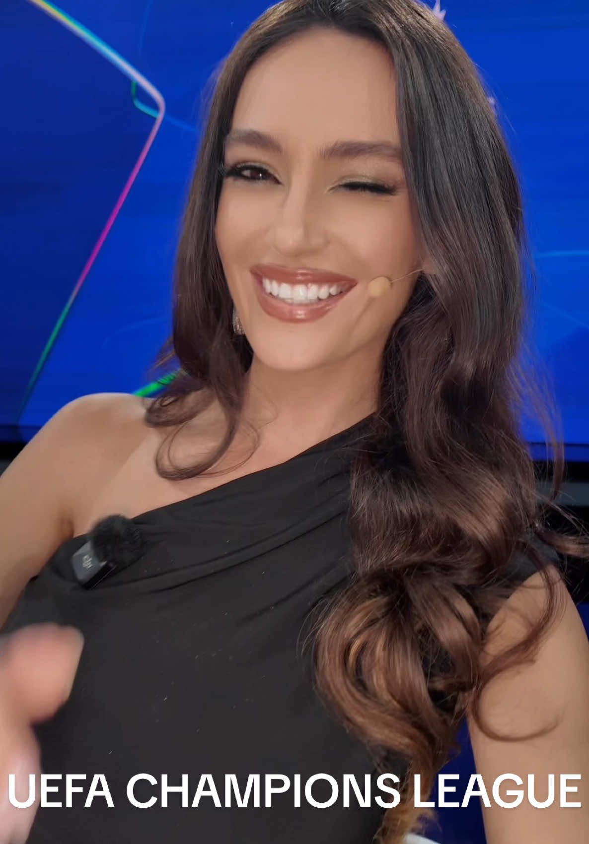UEFA CHAMPIONS LEAGUE ⚽️🏆 #championsgirl #evamurati #championsleague #host #tvhost             