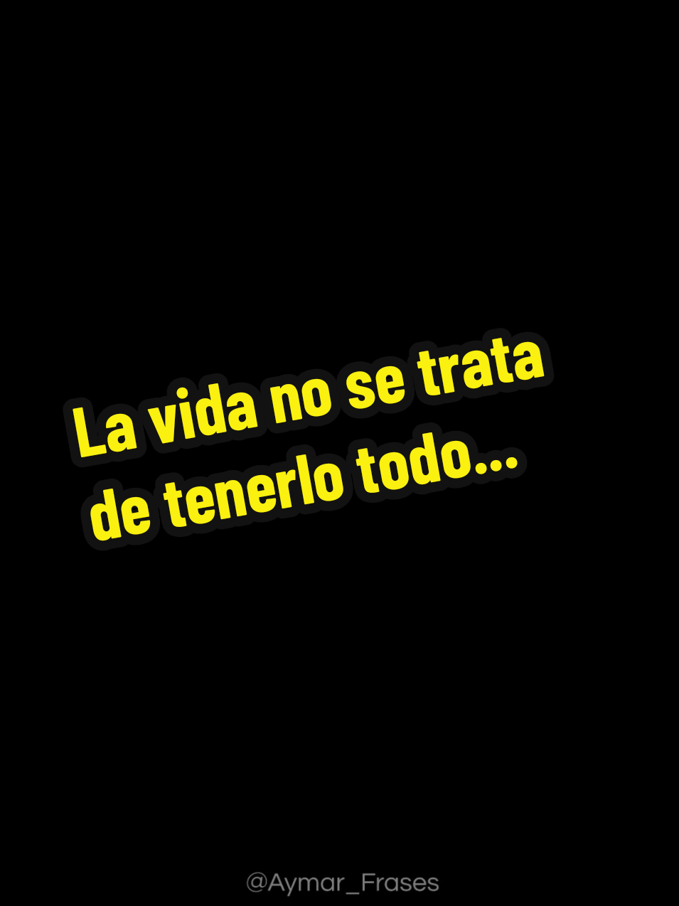 La vida no se trata de tenerlo todo...👍🏻 #gratitudsiempre #vidaplena #tiktokviral #fyp #aymarfrases 