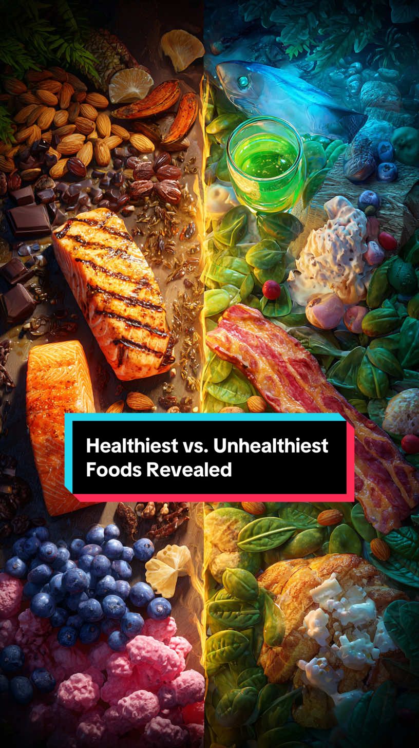Discover the healthiest and unhealthiest foods in the world. #health #wellness #healthy #nutrition #usatiktok🇺🇸 