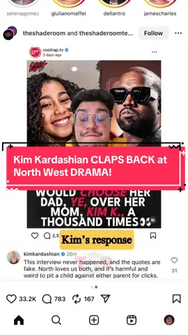 Kim Kardashian CLAPS BACK at North West DRAMA! #kimkardashian #northwest  #greenscreen 