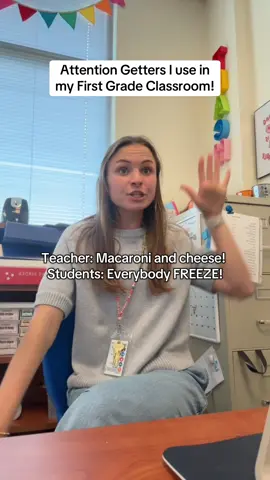 Attention getters are such a fun and effective way to grab student attention—especially when the classroom gets a little noisy or it’s time for a transition! 🙋‍♀️✨ Here are some of my favorite ones that I use in my classroom! Do you use any of these, or have your own favorites? Comment below—I’m always looking for new ideas! 💛 #teachersoftiktok #teacherlife #teacherhack #fypシ #CapCut 