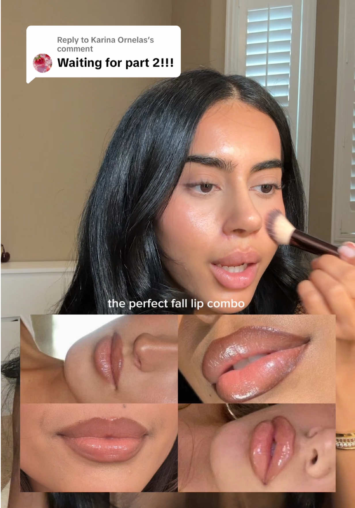 Replying to @Karina Ornelas @Anastasia Beverly Hills cool brown lip liner @makeupbymario Erin lipstick @Westman-Atelier nounou lipgloss #lipcombo #fallaesthetic #fallmakeup @Makeupbybrooktiffany @Khanh Cagley 