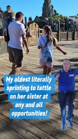 My oldest loves to tattle on her little sister! #momlife #sister #tattletail #hero #sisters 