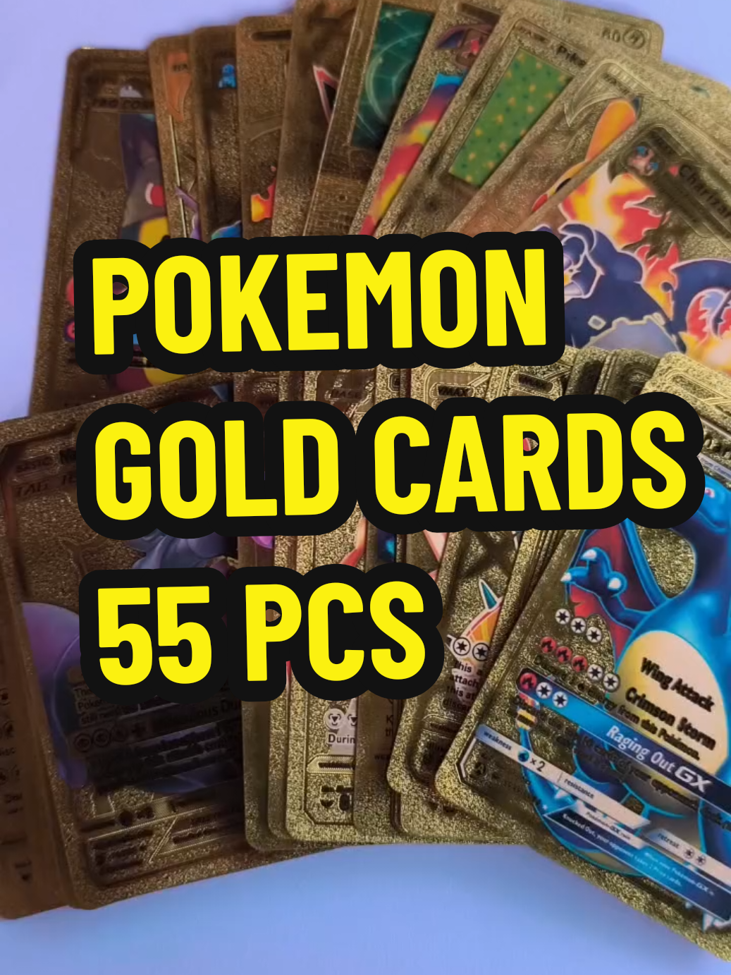 Got these 55 pcs Pokemon Gold Cards here. Your kids will Definitely love this! #pokemontcg  #pokemongoldcards #55pcs #pokemon #pokemoncards 