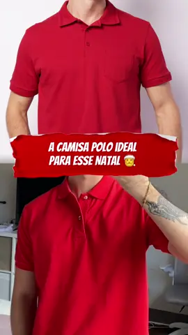Camisa polo vermelha básica 🎅 #oldmoney #camisapolovermelha #camisavermelha #natal 