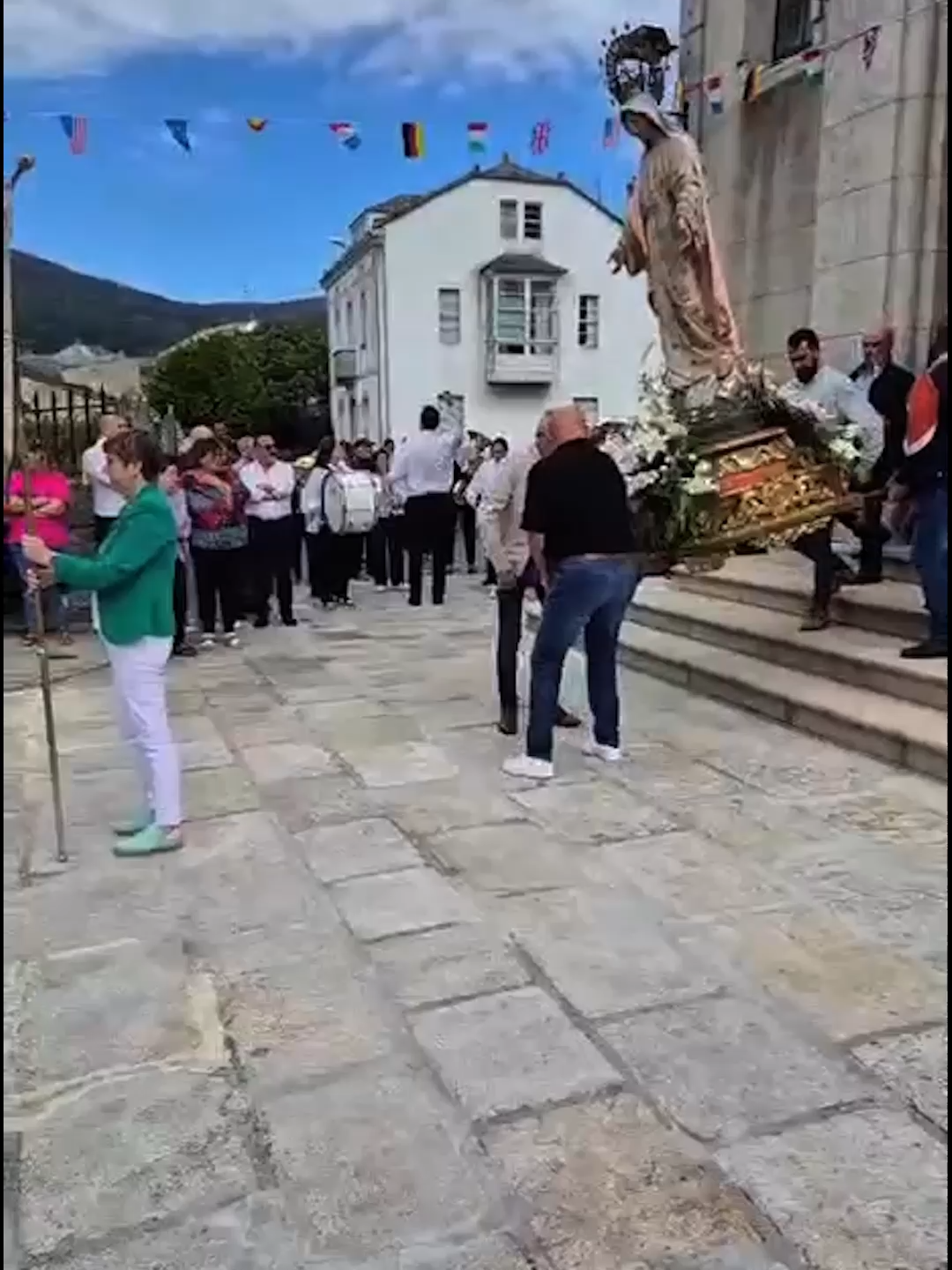 great! now everyone has to go to confession! 😩 🤣  #mass #church #virginmary #mary #churchlife #faith #churchfail #churchfails #worshipfails #propertydamage #festival #festivalfail #europe #epicfail #fail