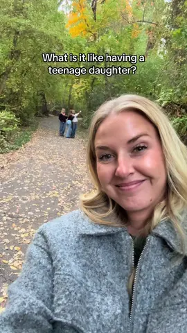 Love having a buddy to romanticize life with and take pictures in this beautiful season. Built in best friend and soaking it in! 🍁 #fall #leaves #teens #parenting #momlife  @kaymbree