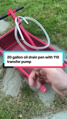 20 gallon oil drain pan 110v transfer pump #TruckRepair #AutomotiveTools #AutoRepair #GiftForHim #oildrainpans 