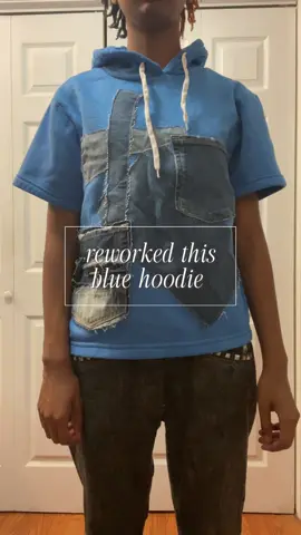 need to do more hoodies  #fypシ #rework #denim #sewing #fashion 