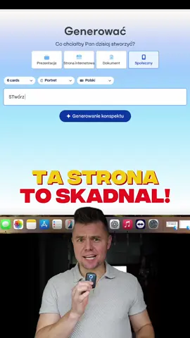 Ta strona to jakiś skandal 😱 Nie przesadzam — w 15 sekund stworzysz w niej pełną karuzelę na Instagram… i to bez wysiłku! 💡 Wyobraź sobie, że nie musisz już spędzać godzin w Canvie, dopasowując kolory, teksty i grafiki. Tutaj robi to za Ciebie sztuczna inteligencja 🤖 ✨ Wystarczy, że wpiszesz temat swojej karuzeli, a AI: ✅ Samo stworzy spójne, estetyczne grafiki, ✅ Napisze racjonalny, dopracowany tekst, ✅ Dopasuje kolory i fonty, żeby całość wyglądała profesjonalnie, ✅ A Ty tylko wybierasz styl — np. minimalistyczny, pisany ręcznie albo z realistycznymi zdjęciami. Możesz nawet wybrać, czy chcesz grafikę z ilustracjami, line artem, czy fotorealistycznym efektem 📸 I co najlepsze — jeszcze przed wygenerowaniem zobaczysz podgląd całej karuzeli, więc wszystko personalizujesz po swojemu! 💥 Darmowe konto wystarczy Ci na około 8–10 karuzeli, więc spokojnie możesz przetestować to narzędzie bez żadnych kosztów. To totalny HIT dla twórców, freelancerów, marketerów i właścicielek biznesów online, które chcą mieć piękne, spójne posty… bez tracenia godzin na projektowanie. 📩 Jeśli chcesz link do tej strony – skomentuj ten film słowem “AI”, a ja Ci go wyślę. Nie przegap tego, bo to może całkowicie zmienić Twój sposób tworzenia contentu! 🚀 #karuzela #instaporady #contentcreator #socialmediamanager #strategiamarketingowa         