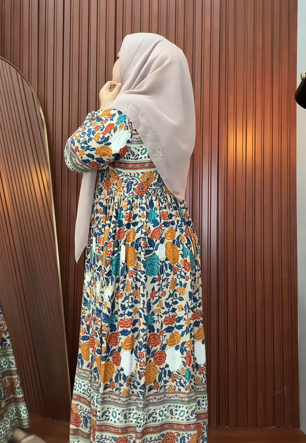 midi dress rayon simpel cocok buat daily 🌸🌻